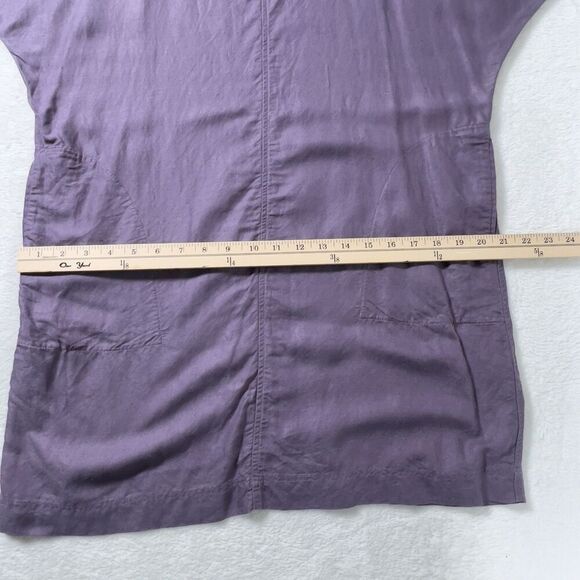 Wilfred Delphine Shift Mini Dress Womens XXS Purple Dolman Sleeve Lagenlook - Picture 9 of 11